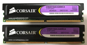 Corsair XMS2 2GB (2x1GB)DDR2 CM2X1024-6400C4 800MHz 2.10V ver6.2 XMS2-6400#R2379 - Bild 1 von 2