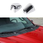 Chrome-plated windshield wiper nozzle decorative trim panel for - X3D82488