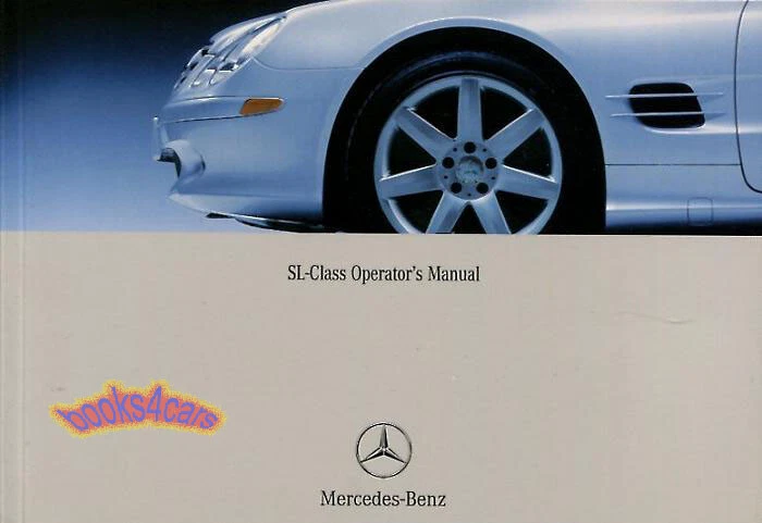 MERCEDES SL500 2004 SL55 AMG MANUAL DO PROPRIETÁRIO SL 55 AMG SL 500 MANUAL GUIA 55AMG - Imagem 1 de 1