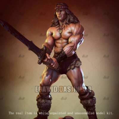 Conan Warrior Unpainted 1/6 Resin Figure 3D Print Model Kit Unassembled GK H32cm - Image 1 of 4