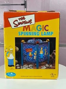 Vintage The Simpsons Magic Spinning Lamp 1998 Lisa Bart Homer Marge Works Tested - Picture 1 of 19