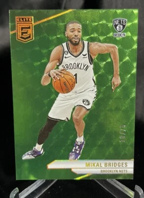 Mikal Bridges 2023-24 Donruss Elite #200 Green Foil /75 Brooklyn Nets SP NBA  - Image 1 of 2