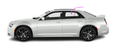 Подходит для Chrysler 300 4D седан 2011-2022 годов выпуска со стороны водителя заднее левое стекло на окно от оригинального производителя - Изображение 1 из 4