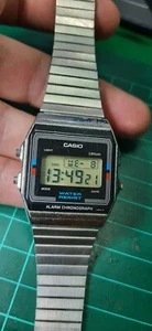 Vintage (1986) Casio A-156W Module 596 Japan U Watch Lithium LCD *Nice Working* - Picture 1 of 8