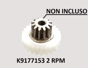 Ingranaggio gear in nylon per motoriduttore stufa a pellet Kenta K9177153 2 rpm - Foto 1 di 7