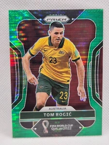 #/5! Tom Rogic Australia Socceroos Celtic 2022 Panini World Cup GREEN Prizm SSP - Picture 1 of 2