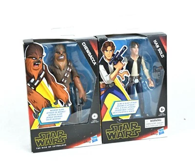 Star Wars Galaxy of Adventures Action Figures Han Solo and Chewbacca Brand New - Изображение 1 из 4