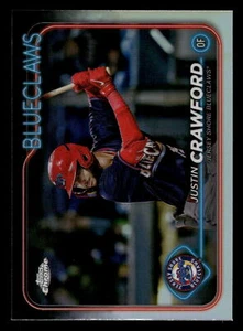 Debut Justin Crawford Topps Pro 2024 cromado #PDC-124 - Imagen 1 de 2