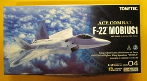 Modelo de avión prepintado Tomytec1/144 Ace Combat F-22 Mobius 1 ACE0:JP - Imagen 1 de 3