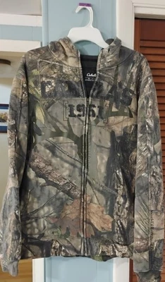 Cabela's Mossy Oak Lined Hooded Zip Up Jacket XL - Image 1 of 3