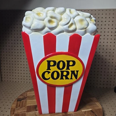 Popcorn Bucket Stool Display Table TikTok Viral Food Home Decor Movie Theatre - Image 1 of 4