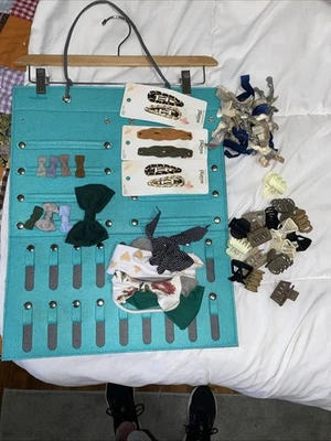 Headband Hair Bows Accessory Wall Hanging Storage Organizer With Over 50  Items - Image 1 of 4