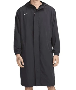 Nike Swim Fleece Parka Cappotto Uomo S (unisex) Nero 02SU37142 Nuovo con etichette - Foto 1 di 10