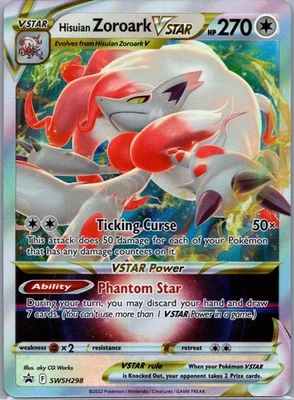 SWSH: Sword & Shield Promo Cards #SWSH298 Hisuian Zoroark VSTAR - Image 1 of 2