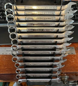 CRAFTSMAN 14 STÜCK METRISCH 6 PUNKT KOMBI-SCHRAUBENSCHLÜSSEL-SET 6 MM-19 MM VA SERIE USA - Bild 1 von 7