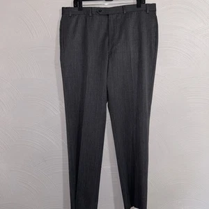 Brooks Brothers Dress Pants Mens 38x32 Gray Straight Leg Flat Front Madison Fit - Bild 1 von 8