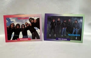 Rock Cards 1991 Music Trading Cards - Iron Maiden Lot Of 2 - Picture 1 of 2