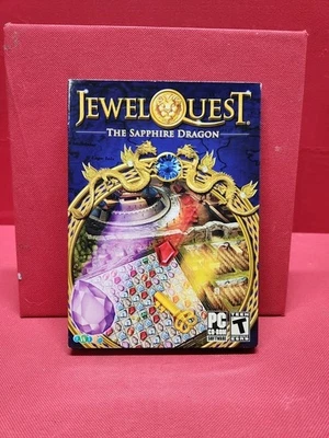Vintage iWin Jewel Quest "The Sapphire Dragon" Teaser Puzzle Game PC CD-ROM 2011 - Image 1 of 4