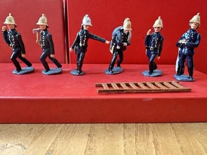 Toy Soldiers Victorian Fire Men Hand Painted Boxed In Original Paint - Picture 1 of 9