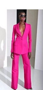 Good American Satin Blazer Sz Small Beautiful In Excellent Condition Pit2Pit16” - Picture 1 of 8