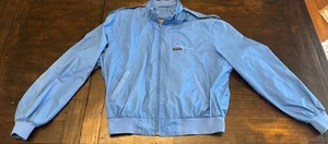 Members Only Blue Windbreaker Jacket Coat Vintage 1980's - Men's Size 44 - Picture 1 of 22