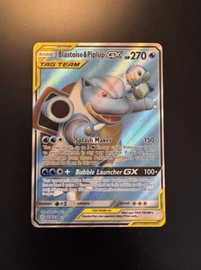 Pokémon TCG - Cosmic Eclipse Blastoise & Piplup GX Full Art 214/236 - Bild 1 von 2