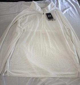 Under Armour Reflective Logo Mens Gray UA Streaker 1/4 Zip Running Shirt NWT 2XL - Picture 1 of 3