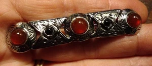 Spilla spilla vintage GJD tono argento stile western design Ginnie Johansen 2,5" classica - Foto 1 di 8