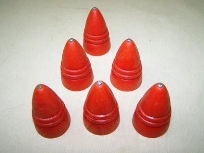 Kreisel alte Holz Version Peitschenkreisel Vintage Sammler Holz Spielzeug Rot - Bild 1 von 2