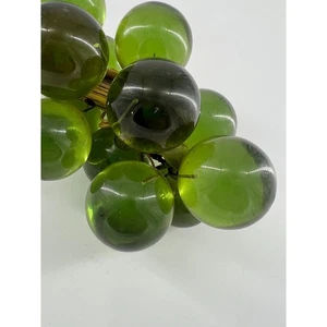 Vintage Green Lucite Grapes Bunch Cluster Driftwood Rare Collectible Retro 90s - Picture 1 of 10