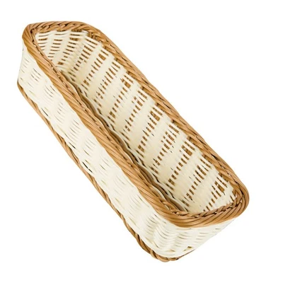  Kitchen Storage Basket Baskets for Food Serving Rectangular Imitation Rattan - Image 1 of 4