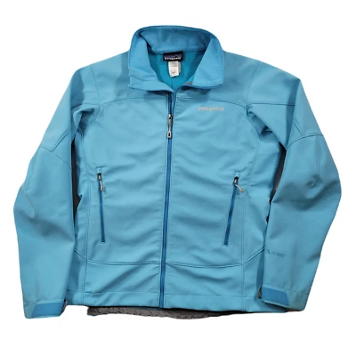 Patagonia Polartec Jacket Womens Medium Light Blue Softshell - Image 1 of 4