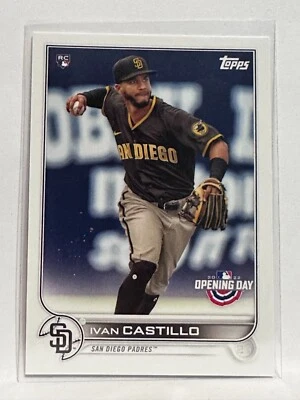 #165 Ivan Castillo Rookie San Diego Padres 2023 Topps Series One Baseball Card - Image 1 of 2