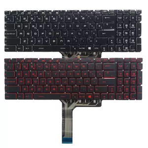 Latin Spanish Keyboard NEW for MSI MS-1776 MS-17B1 MS-17B4 MS-17B3 - Picture 1 of 7