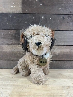 Vintage 1982 Dakin BENJI Mulberry Square Plush Dog With Name Tag Stuffed Animal - Image 1 of 4