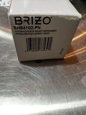 Cabezal de pulverización vigorizante Brizo SH84102-PN Hydrachoice H2Okinetic, negro mate Foto 1 de 3