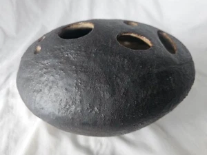 Sculptural studio pottery large pierced vase, Circa mid century modern - Picture 1 of 16