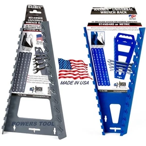 Hansen Universal Wrench Tray Set Organizer Rack Holder Metric SAE Sticker Labels - Picture 1 of 10
