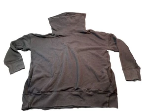 Sudadera Azul Pizarra XXL Plus Mezcla Algodón Capucha Cuello Alto Bolsillos Laterales - Imagen 1 de 8