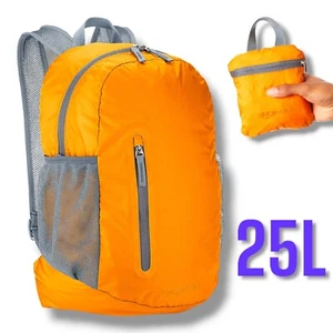 AmazonBasics 25L Ultralight Large Backpack Rucksack Travel Packable Cabin Orange