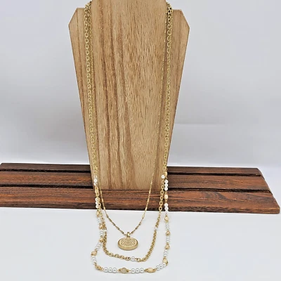 Collar Convertible Flor de Lis Lia Sophia CRESLYN Oro Mate Colgante Foto 1 de 4