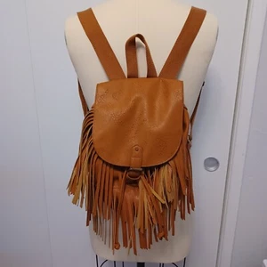Veganer Leder FRANSEN RUCKSACK Old New Stock - nie getragen - Bild 1 von 4