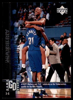 1997-98 Upper Deck #255 Stephon Marbury Minnesota Timberwolves - Image 1 of 2
