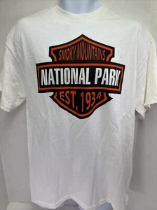 Great Smokey Mountains National Park T Shirt Uomo L NUOVA - Foto 1 di 4