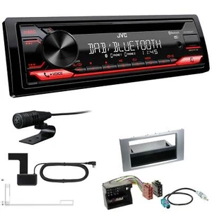 JVC KD-DB622BT DAB Radio BT USB Set für Ford Transit 2006-2013 silber mit Canbus - Bild 1 von 5