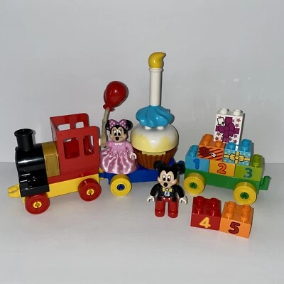 Lego Duplo Disney 10597 Birthday Parade Complete Mickey Minnie Mouse Train Cars - Image 1 of 4