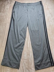 Adidas Grey Mens Size 2XL Track Pants Joggers Tapered Leg Activewear - Picture 1 of 10
