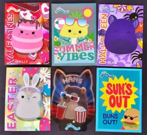2024 Panini Squishmallows Inserts Base, Foil, Chrome Prizm - You Pick - Picture 1 of 5