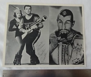 BUSTER CRABBE AUTOGRAPH PHOTO 8 BY 10 B&W FLASH GORDON ACTOR - Picture 1 of 4