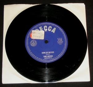 TONY MEEHAN PROMO DECCA 45 - SONG OF MEXICO -1960s SHADOWS POP - Picture 1 of 2